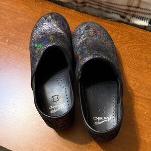 Dansko Women’s Multicolor Glitter Clogs